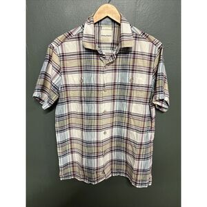 Tommy Bahama Original Fit Men’s Medium Silk Cotton Shirt Short Sleeve Button Up